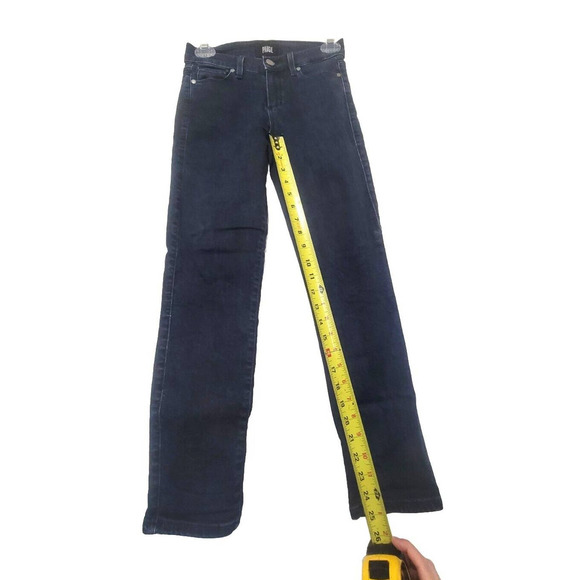 Paige Verdugo Crop Dark Wash Skinny Jeans Womens Size 25 Stretch Denim - Picture 5 of 7
